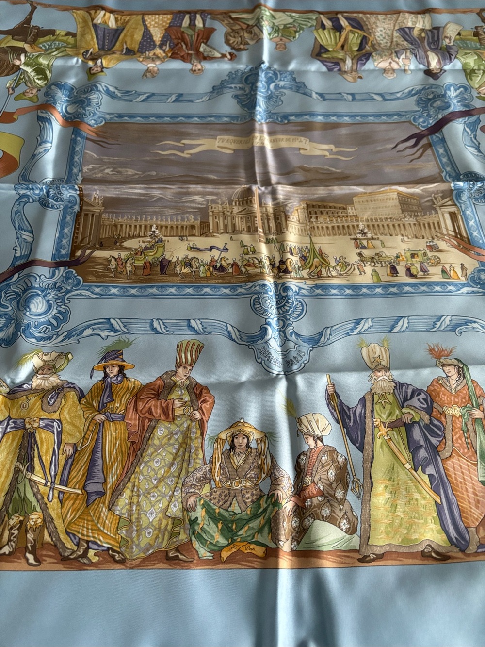 Hermes Paris Silk Scarf
